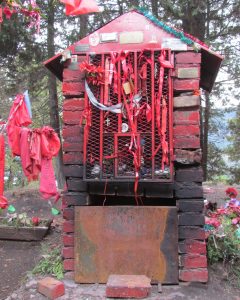 Close up of a shrine near San Martin de Los Andes.