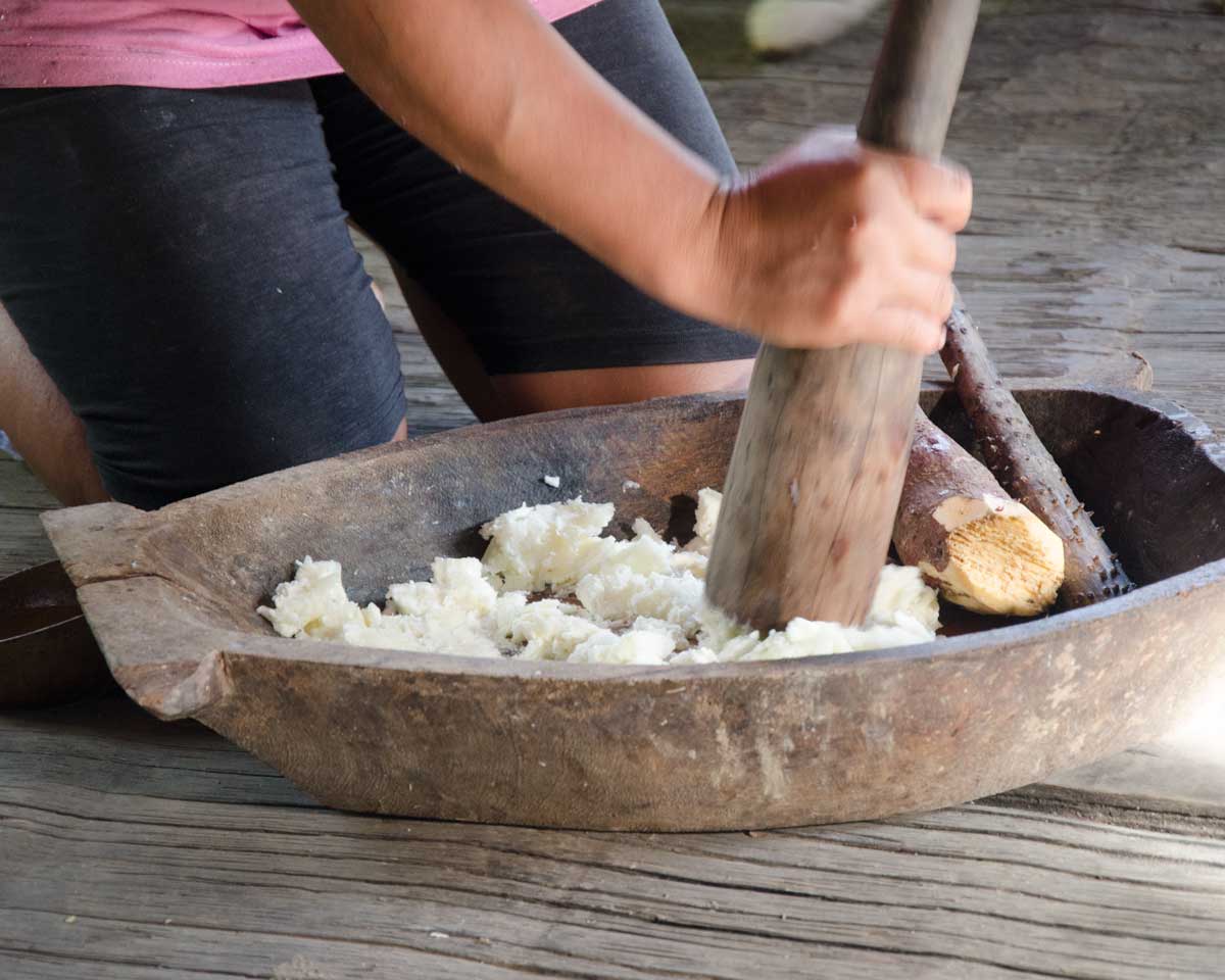Making Chicha de Yuca, Puerto Napo, Ecuador | ©Angela Drake