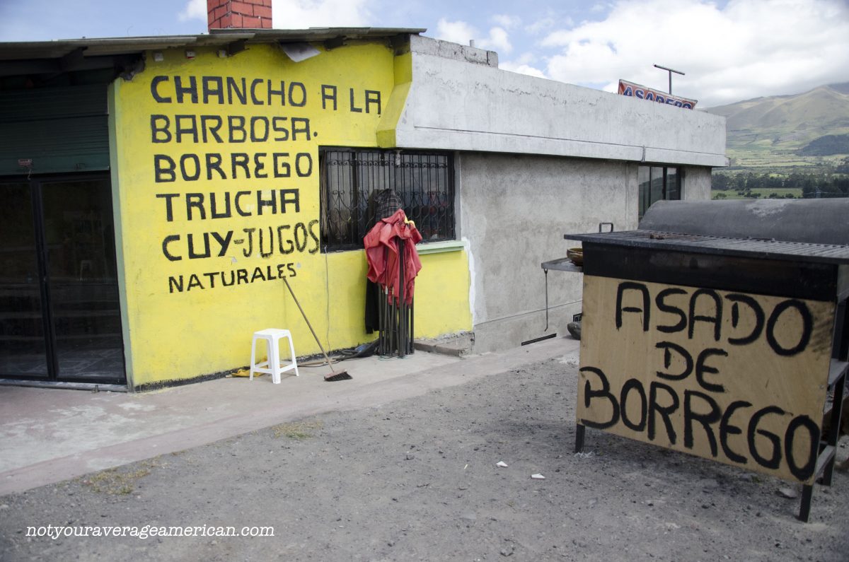 On the right hand side of the highway, just as you're going up hill past the toll booth after Machachi, sits a small, unassuming restaurant, Cuencana Sabor | ©Angela Drake