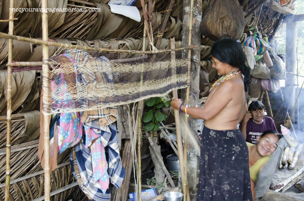 Huaorani Artisan in Pastaza, Ecuador | ©Angela Drake