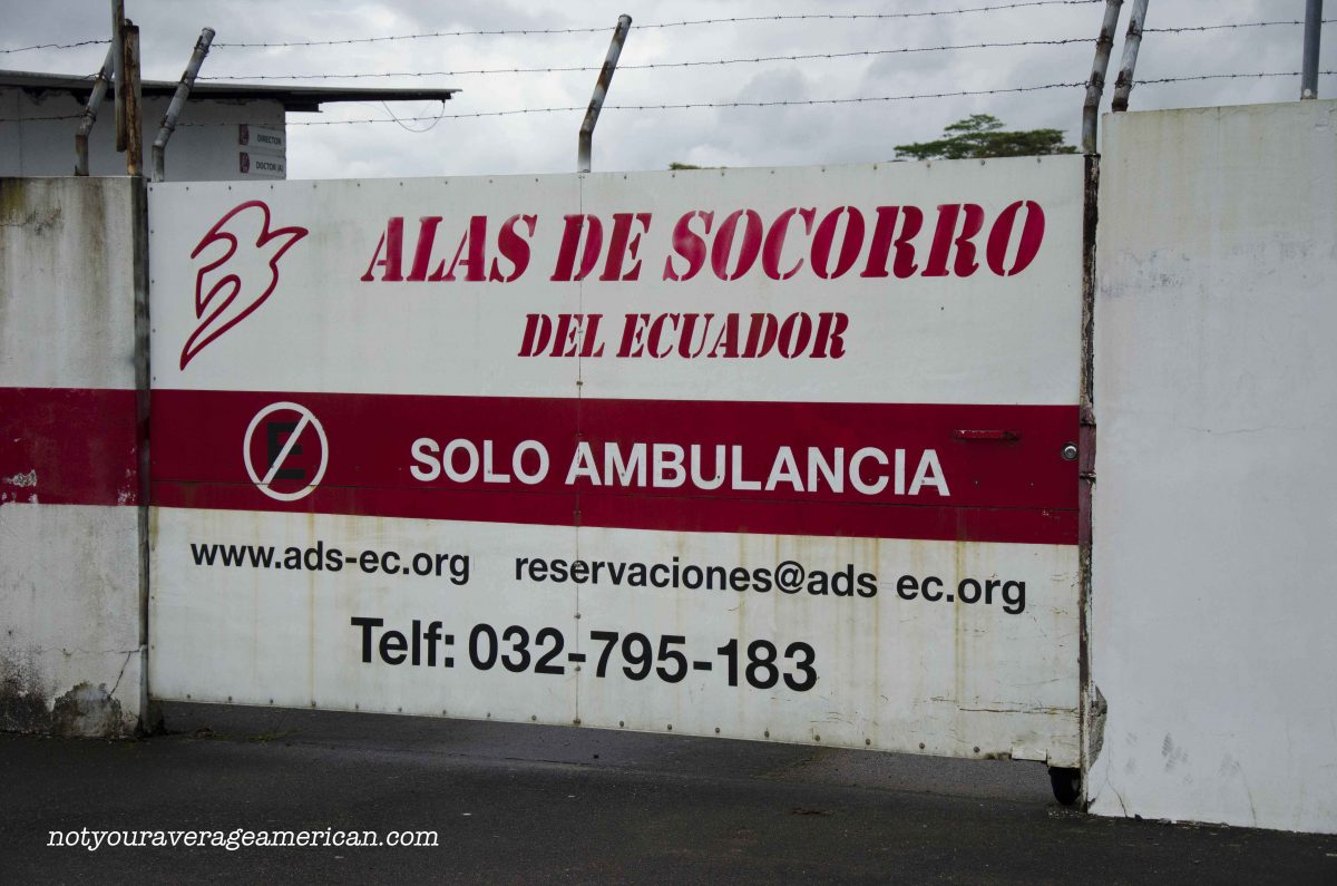 Alas de Socorro, a non-profit company, operates flights in and out of the jungle, Huaroani Lodge