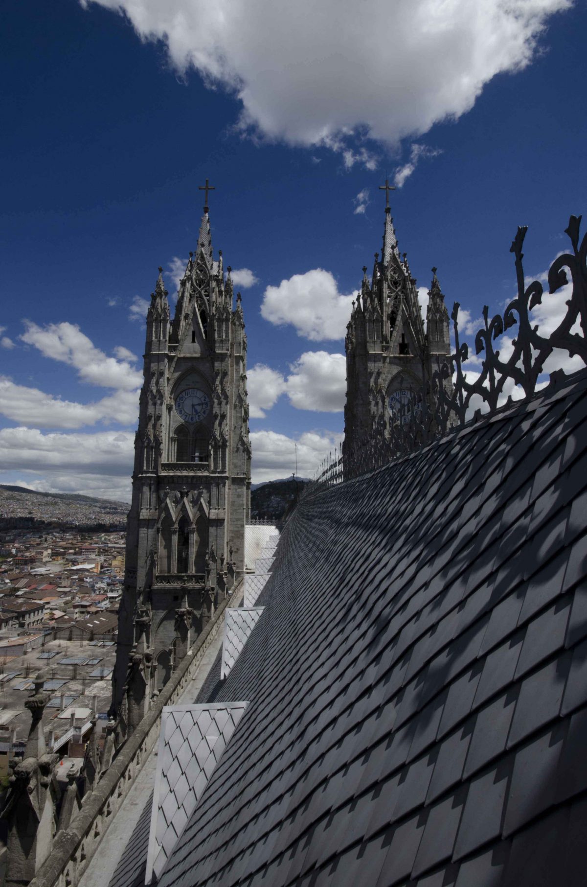 Detail of the Basilica Rooftop, Quito, Ecuador | ©Angela Drake
