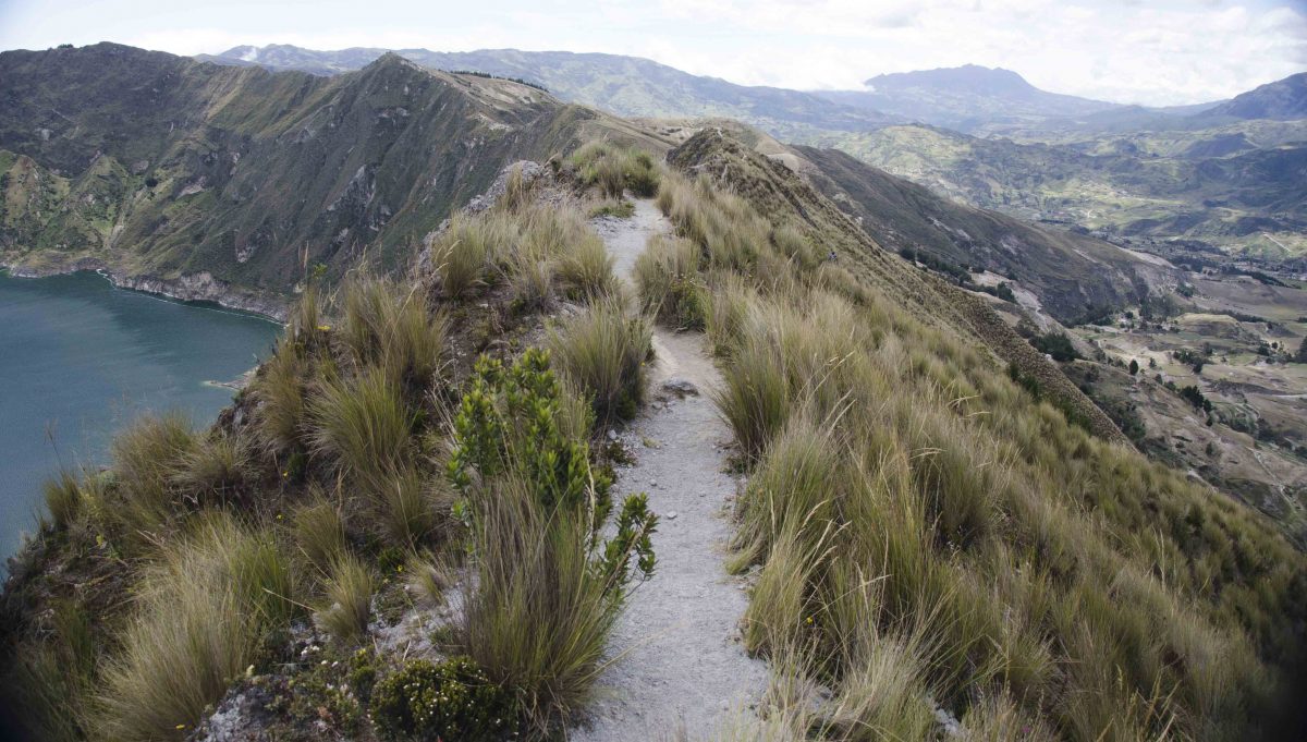 Crater Rim Trail, Laguna Quilotoa, Ecuador