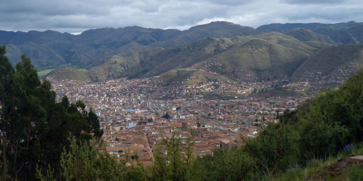 View of Cusco from nearby foothills | ©Angela Drake
