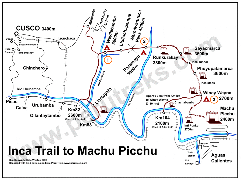 Inca Trail Map