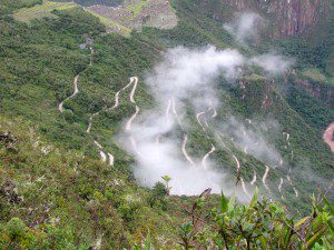 Road from Agua Calientes to Machu Picchu