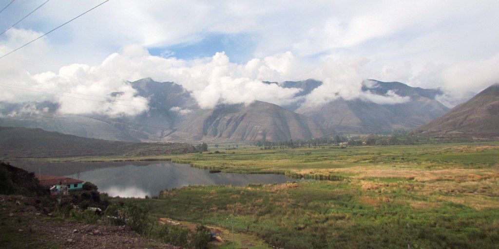 A view from the bus.