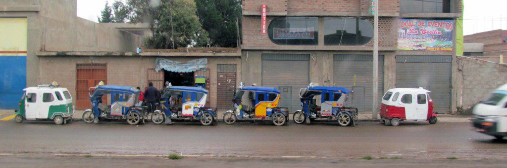 The tricycle taxi.