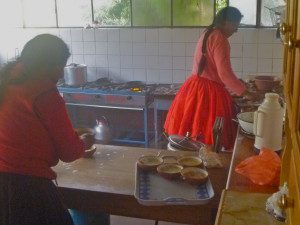 Preparing our lunch