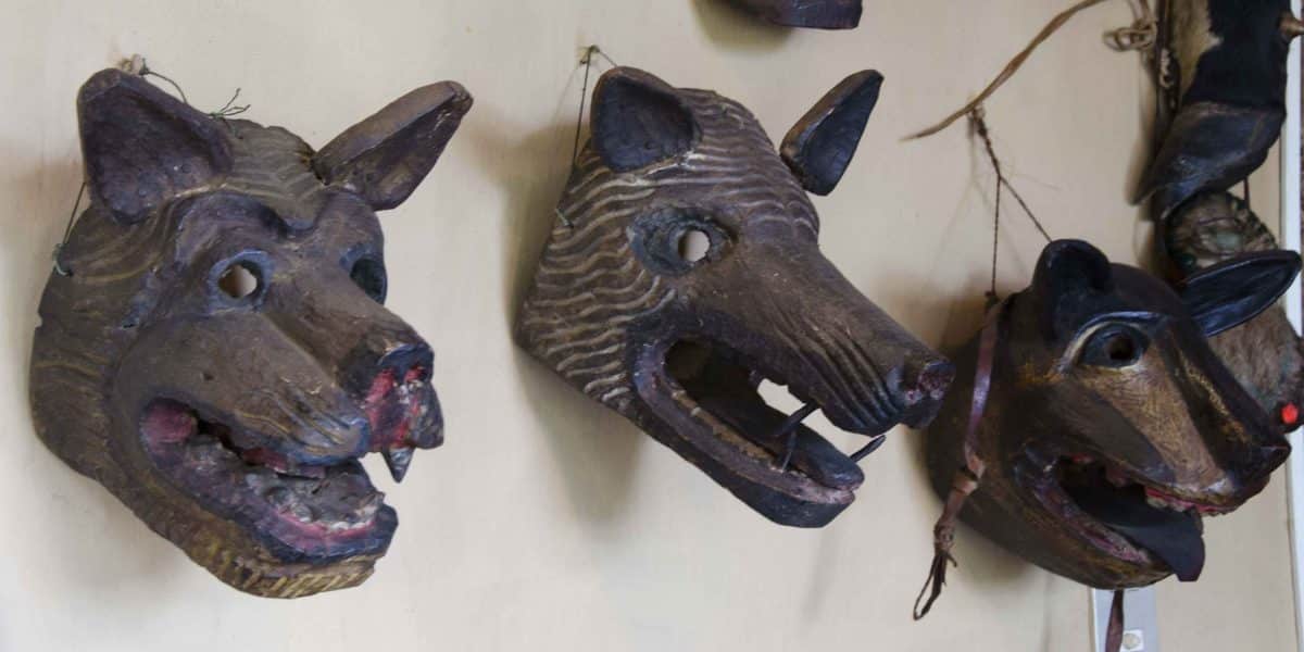 Carved Masks, The Posada Ingapirca, Cañar Province, Ecuador
