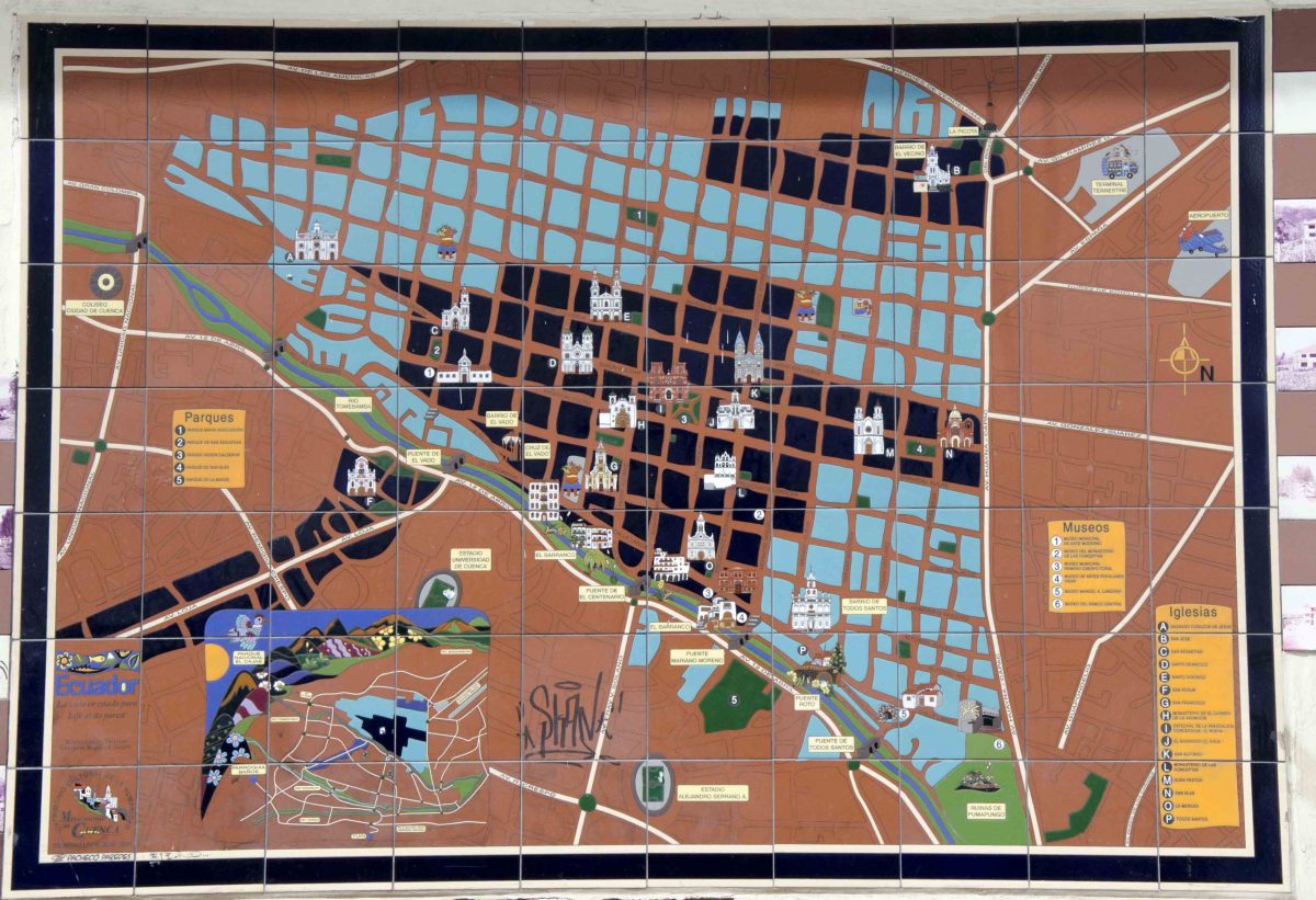 Tile Map, Cuenca, Ecuador