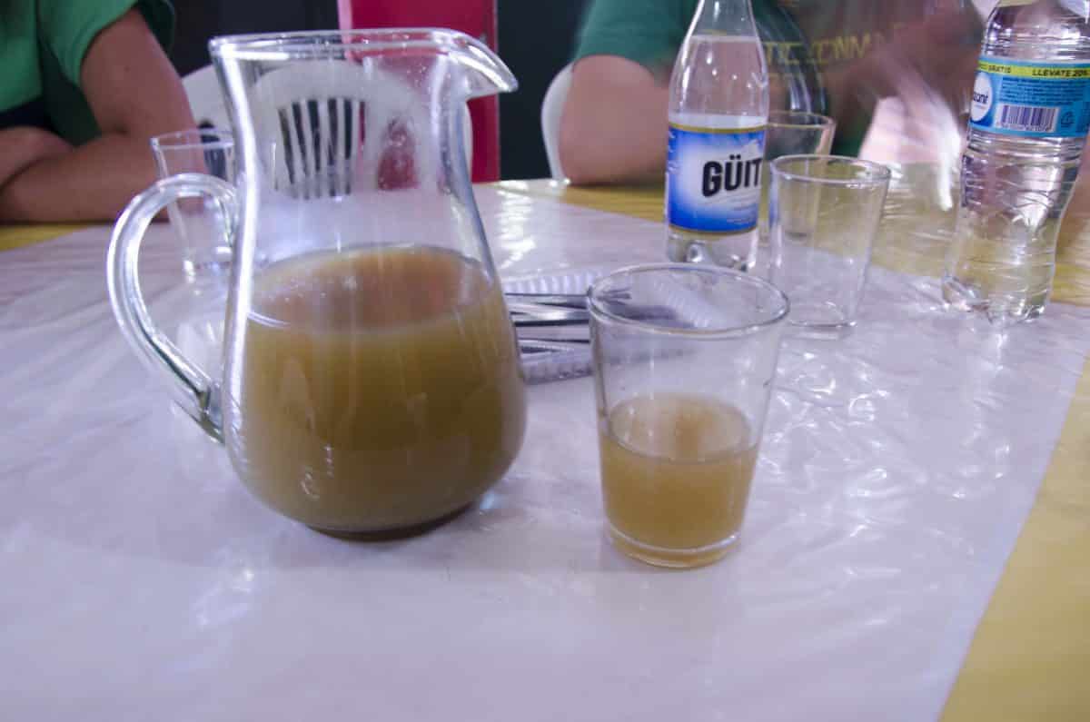 Chicha de Jora - lightly fermented drink made from corn, cane sugar, spices, and herbs.