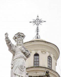 At the top of the Basílica del Sagrado Corazón de Jesús