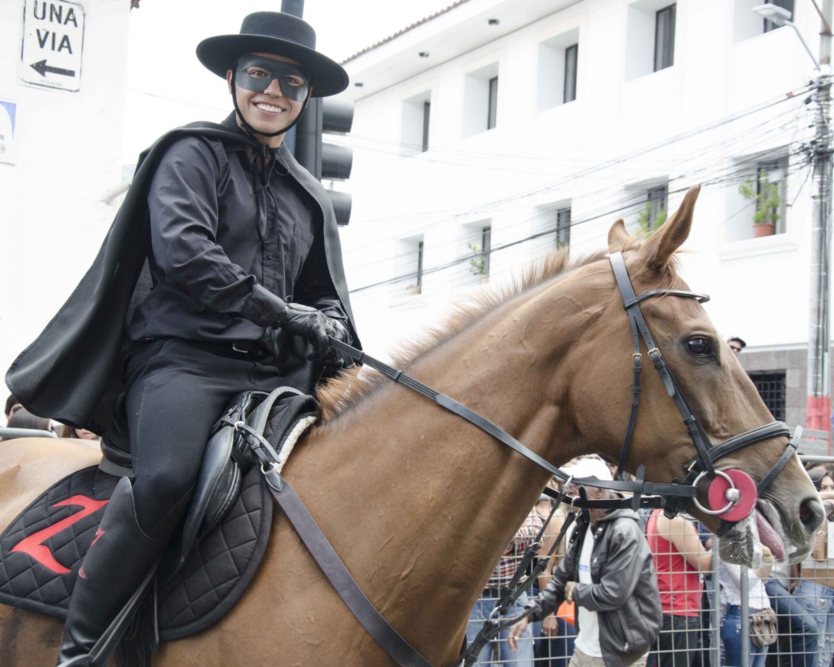 A race winner, or Zorro, from last year's Cacería del Zorro Parade | ©Angela Drake