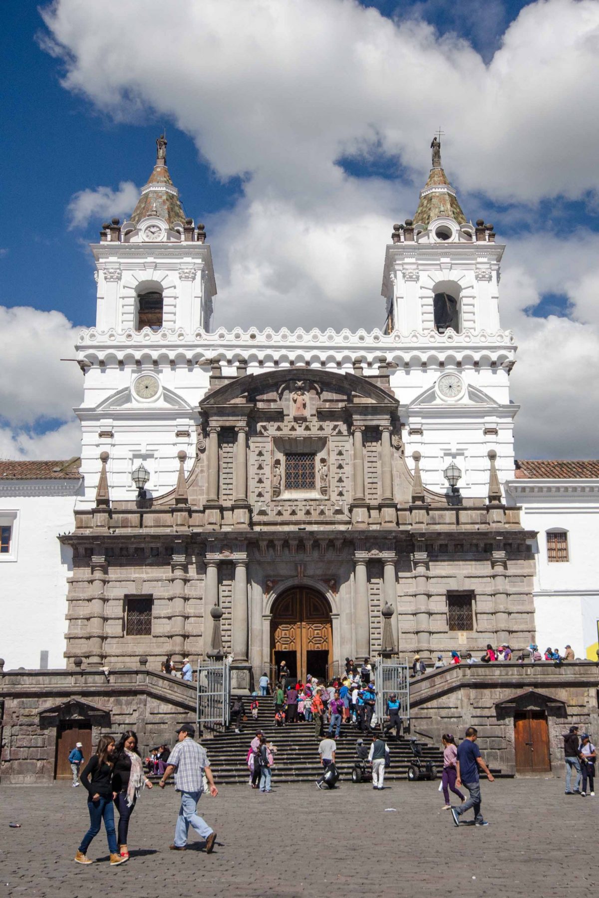 Front of the Iglesia San Francisco, Quito, Ecuador | ©Angela Drake