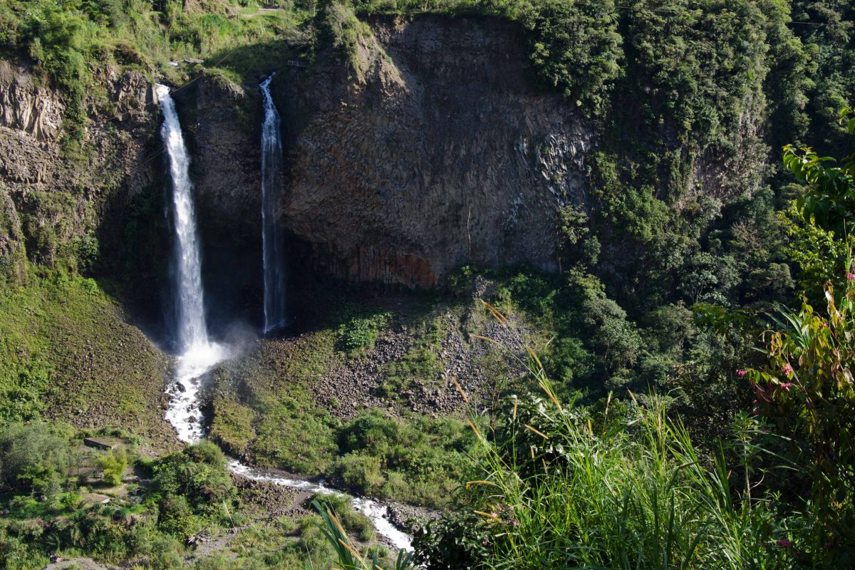 Agoyan Waterfall, Baños de Agua Santa, Tungurahua Province, Ecuador Por Mis Ojos