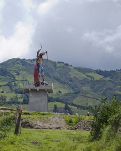 Backroads Ecuador; Statue in Sigchos