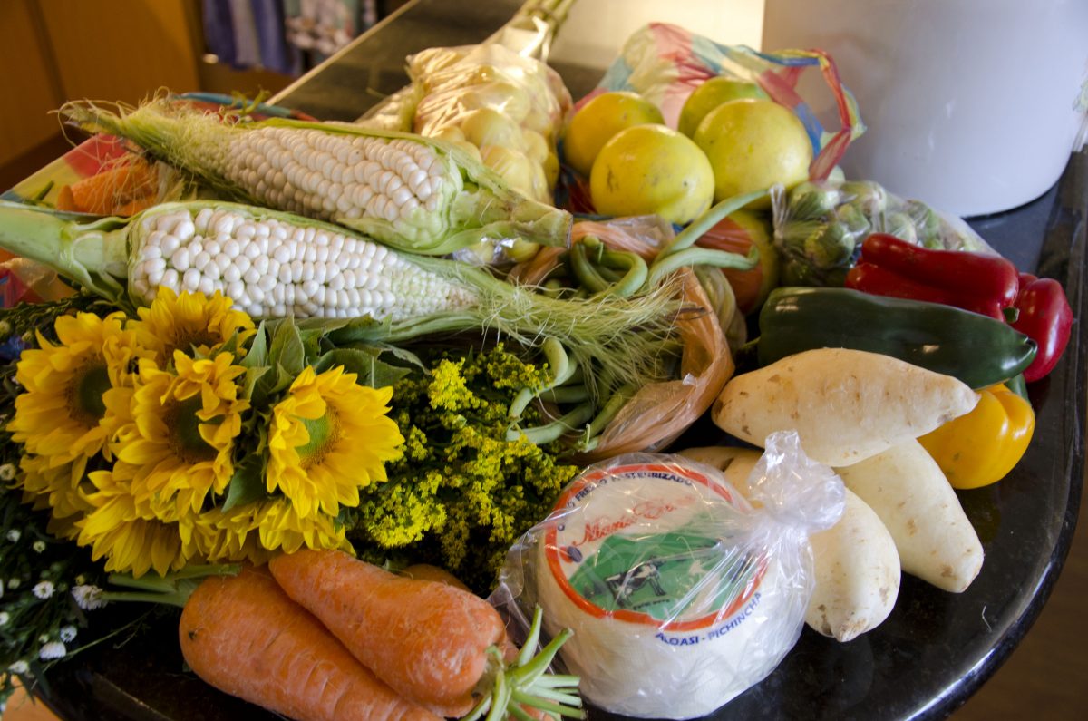 Outdoor Farmer's Market, La Floresta, Quito, Ecuador