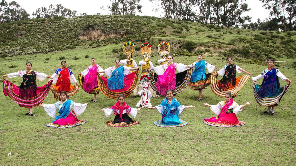 Dance Troupe at Mushak Nina Celebration, Cochasquí, Ecuador | ©Angela Drake