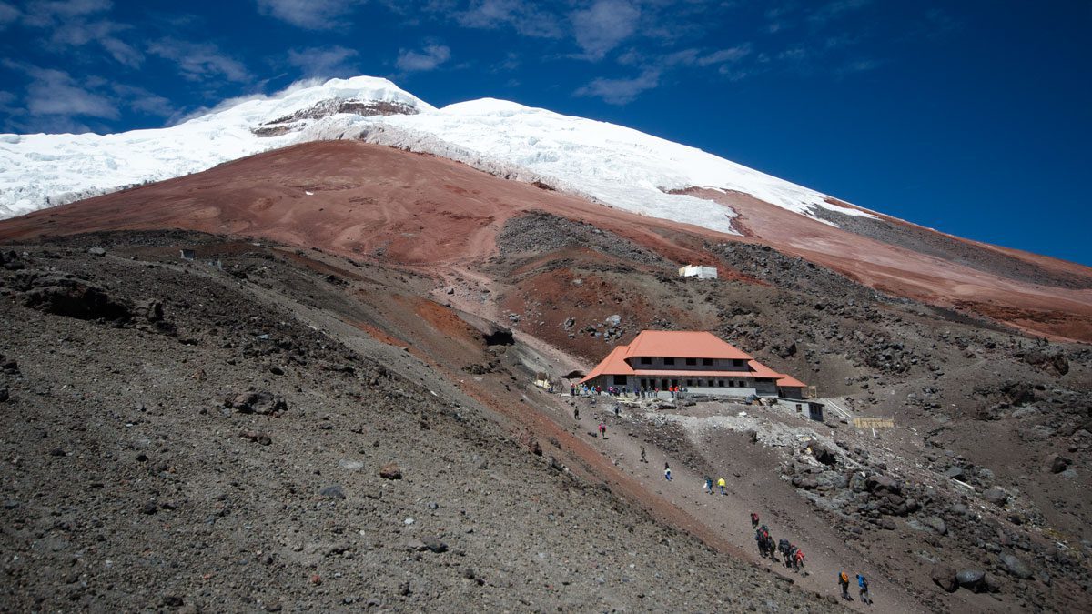 Hiking "the switchback trail" to the Cotopaxi Refugio | July 2014 | ©Angela Drake