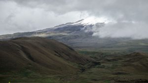 The Volcano Antisana taken from the trail at Laguna Mica , Ecuador | June 2016 | © Angela Drake