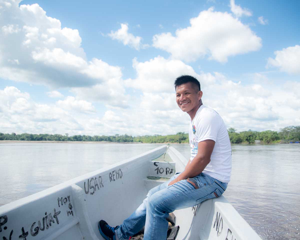 Edgar Noteno, Guía Local en Playas del Cuyabeno, Ecuador | ©Ángela Drake