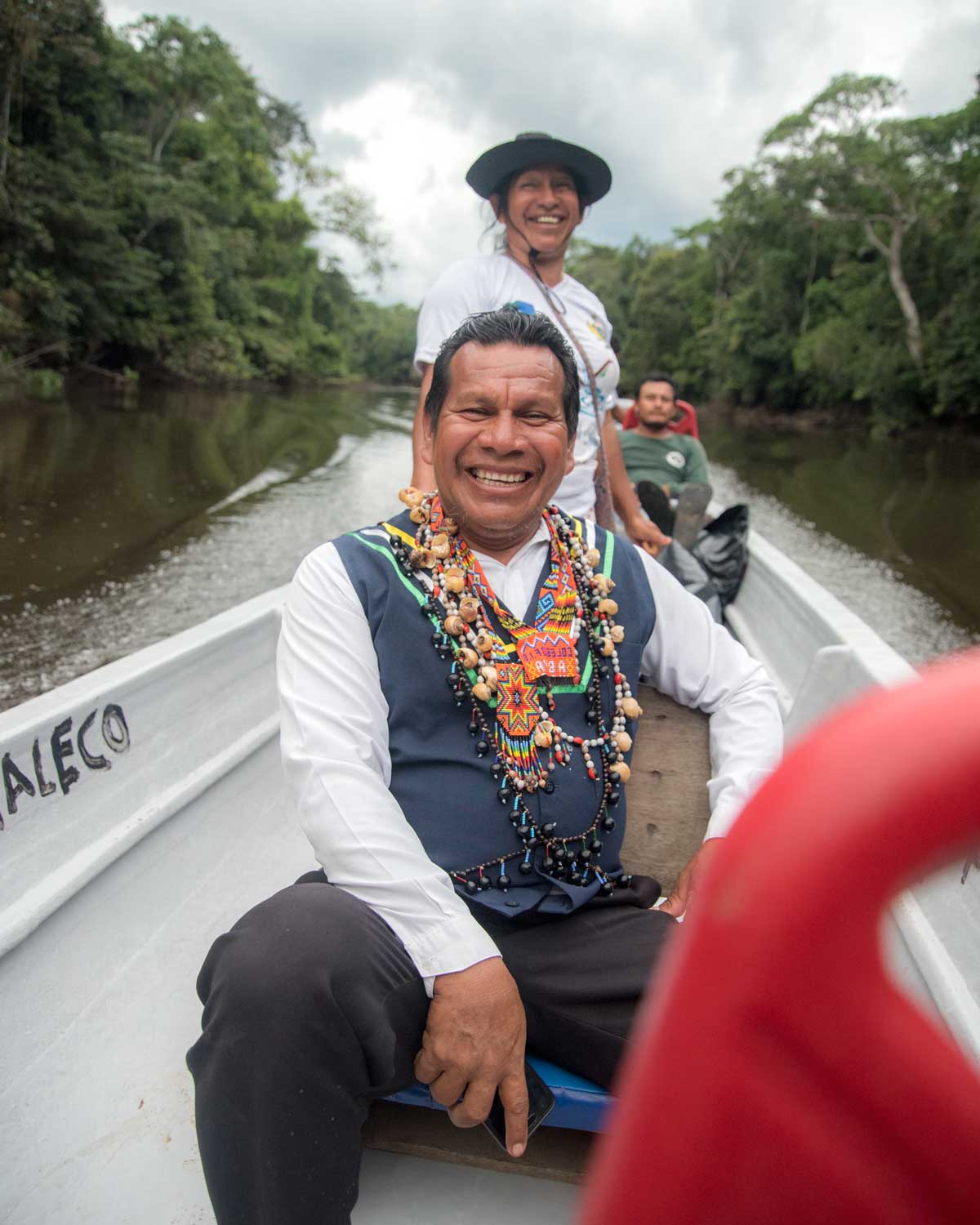 Rita y Bercelino, Líderes de la Comunidad Kichwa, Playas de Cuyabeno, Ecuador | ©Ángela Drake