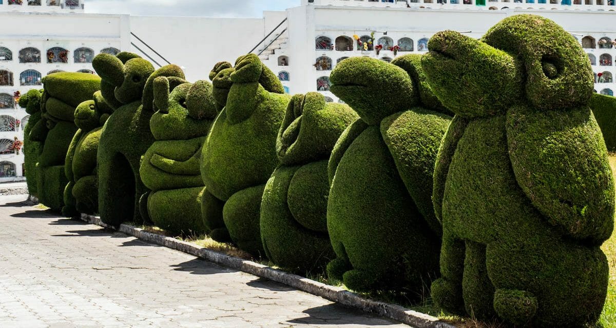 The Spectacular Topiaries of the Tulcan Cemetery