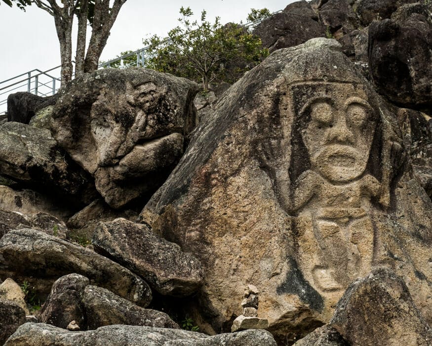 The most prominent petroglyph at La Chaquira, San Agustin, Colombia | ©Ernest Scott Drake