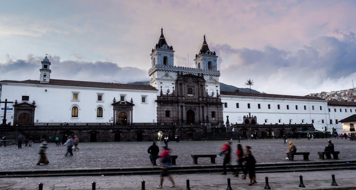 The Iglesia San Francisco in Historic Quito