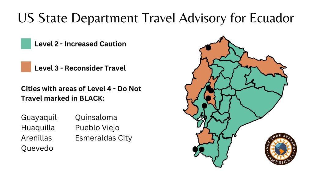 us government travel advisory ecuador