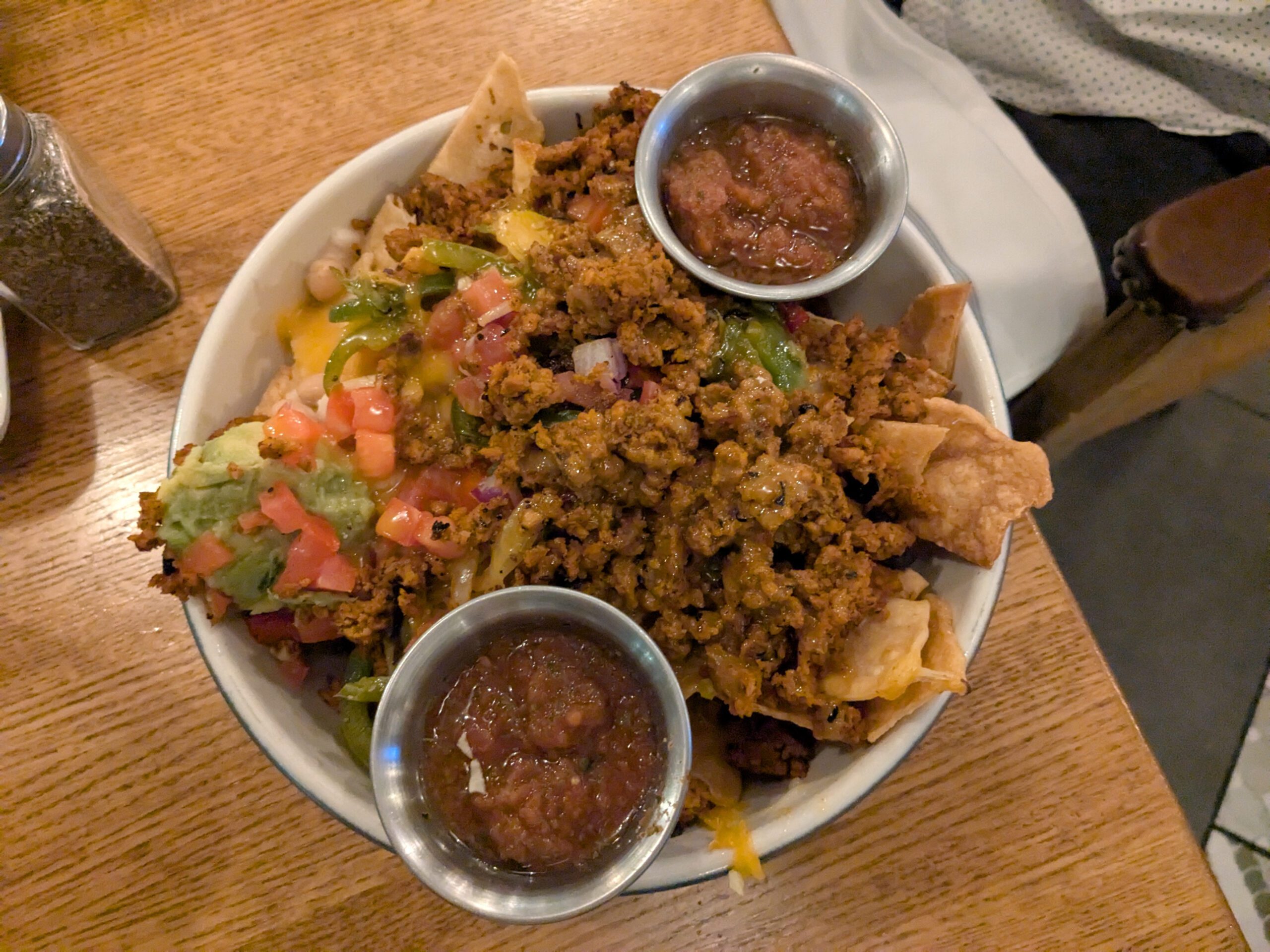 Vegan Nachos at Charro Vida Vegan Nachos at Charro Vida in Tucson, Arizona