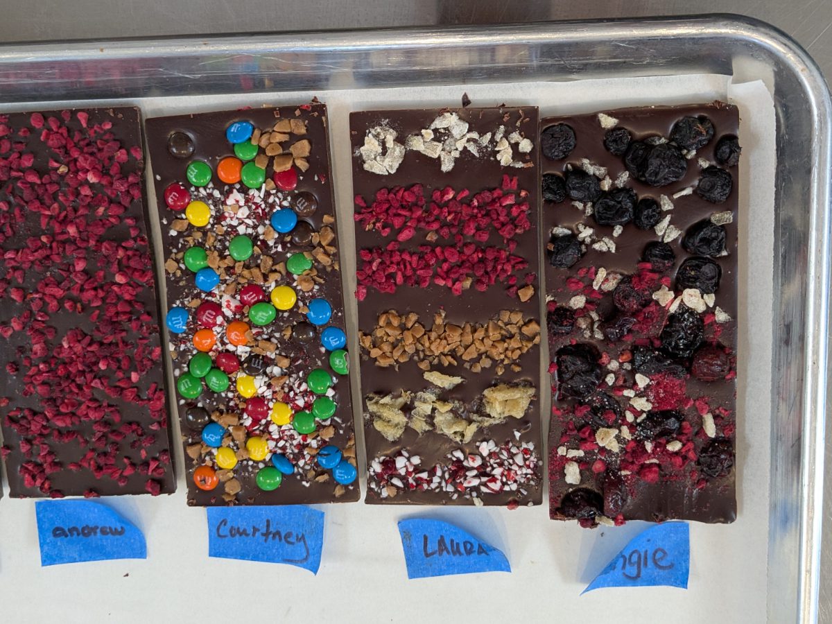 Our Chocolate Bars A selection of apprentice-made chocolate bars from Creo in Portland, Oregon