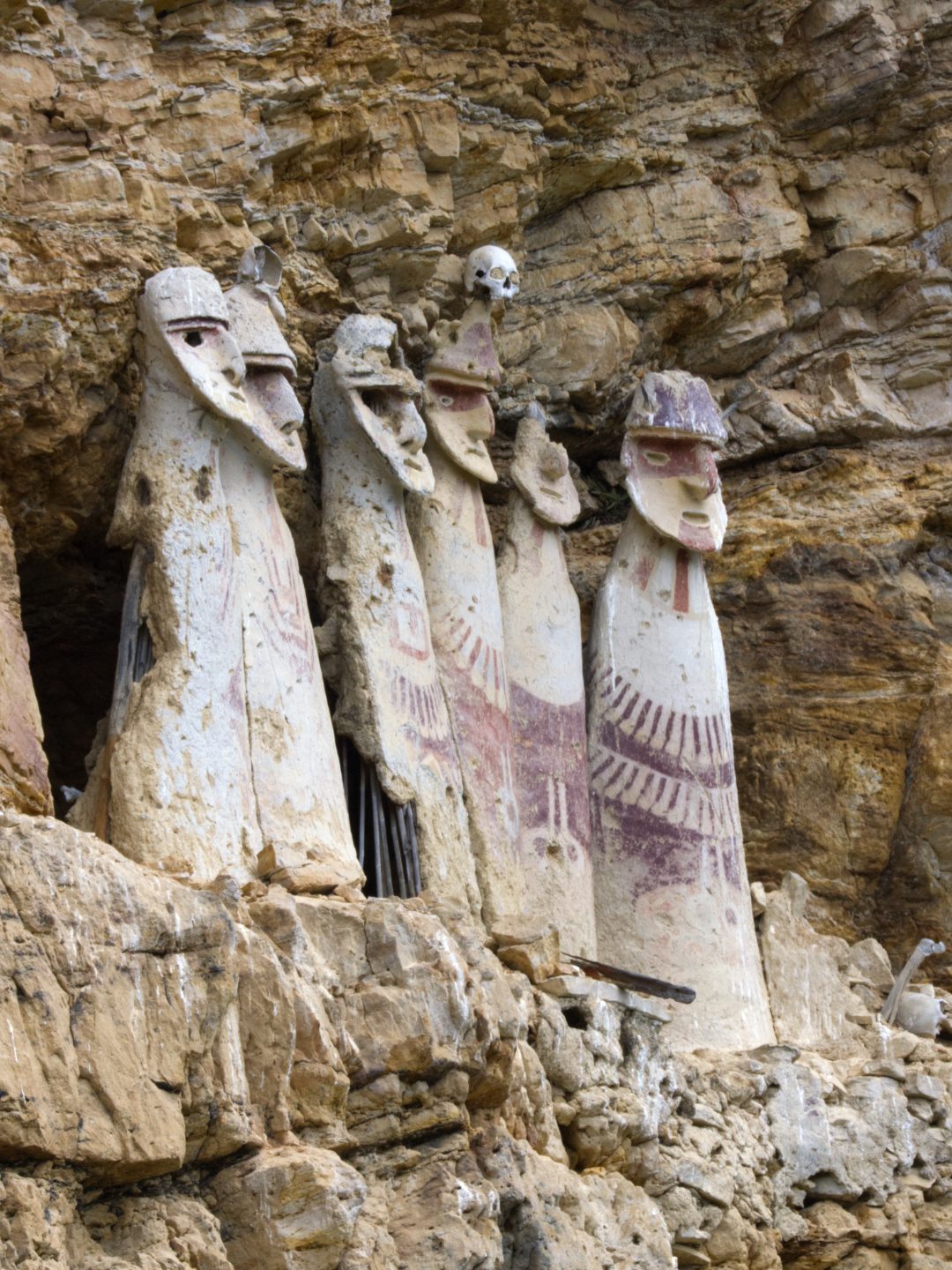 Six figures remain from the Karajia Sarcophagi