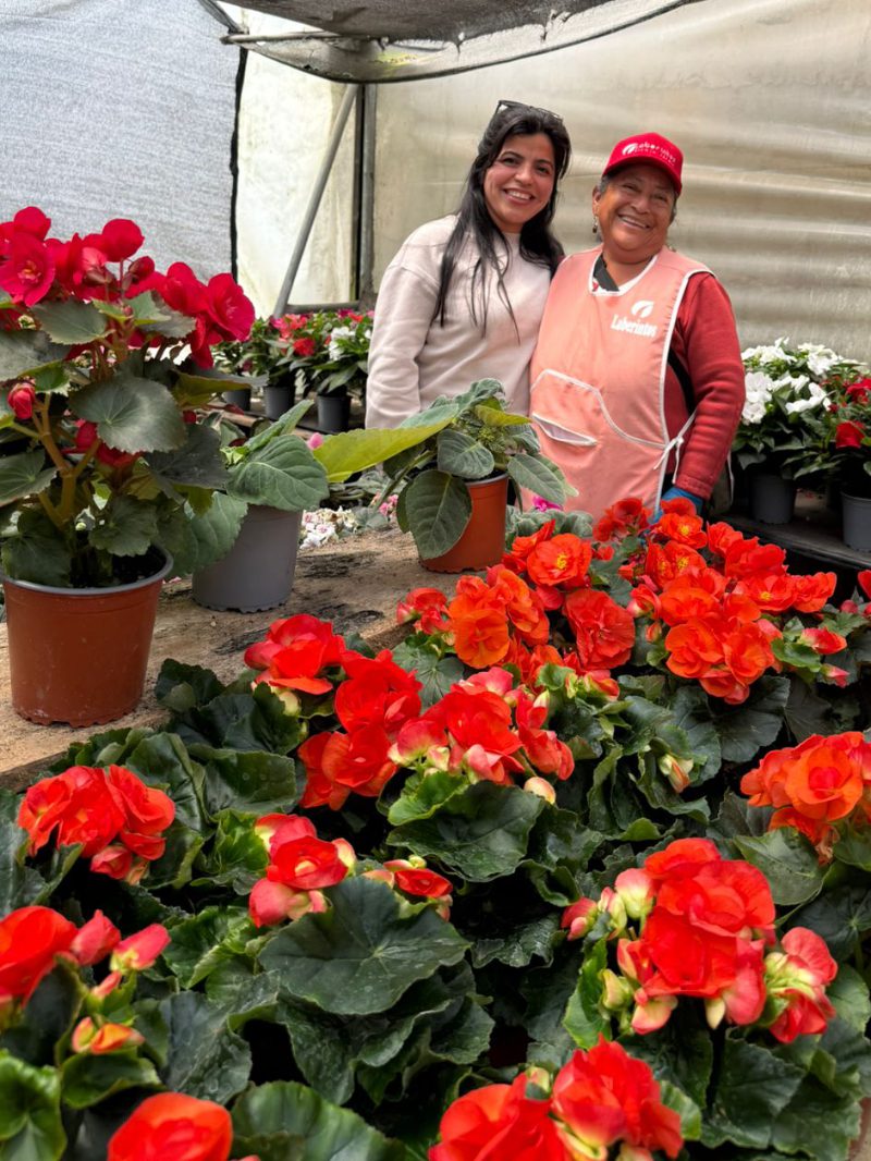 Maria Tereresa and another women at her nursery, Laberintos Vivero Jardín in Nayon, Ecuador