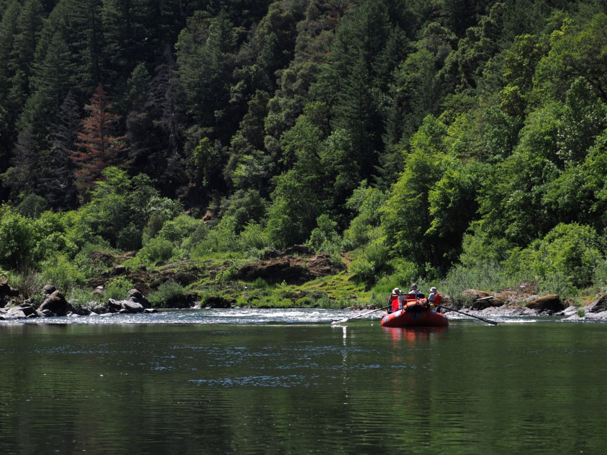An Orange Torpedo Tour along a quiet stretch of the Wild and Scenic Rogue River.